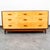 Rare high contrast Italian mid century 9 drawer dresser / Credenza. Solid walnut trim and solid Birch / blonde wood...