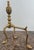 Pair of Brass Fireplace Andiron Set With Italian Artisanal Craftsmanship For Sale In Dallas - Image 6 of 7