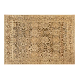 Vintage Persian Tabriz Handmade Wool Rug For Sale
