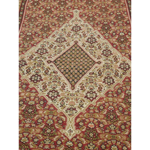 Antique Persian Senneh Kilim Rug - 4'x 6'5" For Sale In Los Angeles - Image 6 of 12