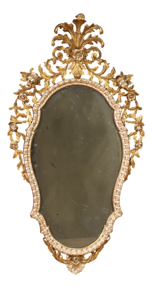 Vintage Italian Louis XV Style Gilded Mirror, 1970