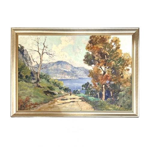 Ilio Giannaccini, Landscape, Mid-20th Century, Oil on Canvas, Framed For Sale - Image 5 of 5