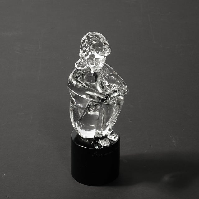 Mid-Century Hand-Blown Murano Glass Figural Sculpture Signed Lorenado Rosin For Sale - Image 14 of 18