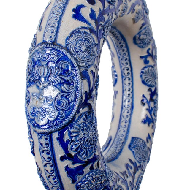 Late 19th Century Late 19th Century Westerwald Ring Jug Lamp For Sale - Image 5 of 8