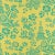 Sample - Schumacher Song Garden Fabric in Chartreuse For Sale