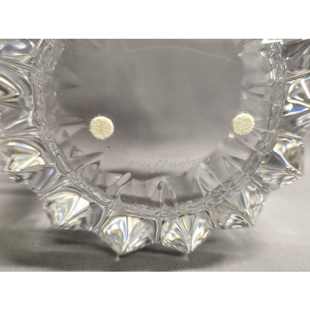 Large Orrefors Crystal Fleur Bowl For Sale - Image 10 of 12