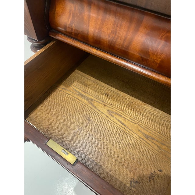 Brown Mid 19th Century Mahogany Chest of Drawers With Barley Twist Columns For Sale - Image 8 of 11