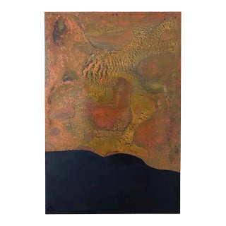 "Dinosaur" Abstract Art, Black Original Large Animal Painting by JTS For Sale