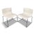 Handkerchief Chairs in White by Massimo Vignelli for Knoll - a Pair For Sale - Image 9 of 9