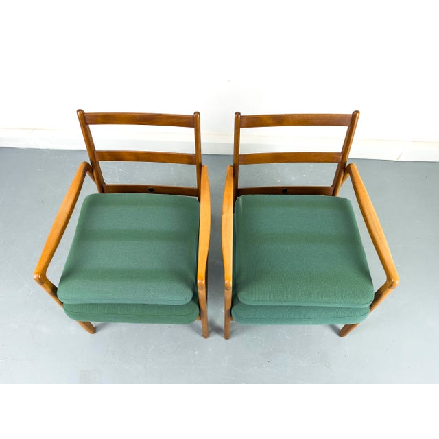 Danish Model FD-109 Lounge Chair by Ole Wanscher for France & Daverkosen, 1950s, Set of 2 For Sale - Image 16 of 18