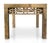 Chinoiserie Brass and Marble Side or Coffee Table. It features a traditional pierced lattice / fretwork apron (often...