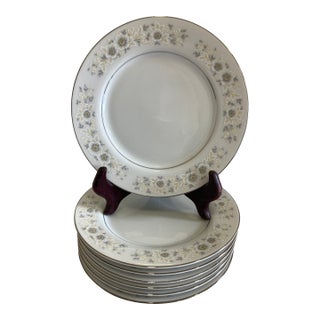 Vintage Carlton Andover Floral Bread Plates Made in Japan, Set of 7 For Sale