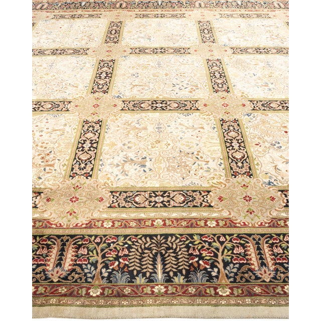 Solo Rugs Mogul, One-of-a-Kind Hand-Knotted Area Rug - Ivory, 8' 2" x 8' 7" For Sale - Image 4 of 8