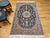 Vintage Nain Area Rug, Hand-Knotted Wool & Silk, Floral Pattern, 4x6, Navy & Ivory For Sale - Image 9 of 18