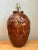 Vintage Brown Glazed Ceramic Elephant Lamp For Sale - Image 4 of 12