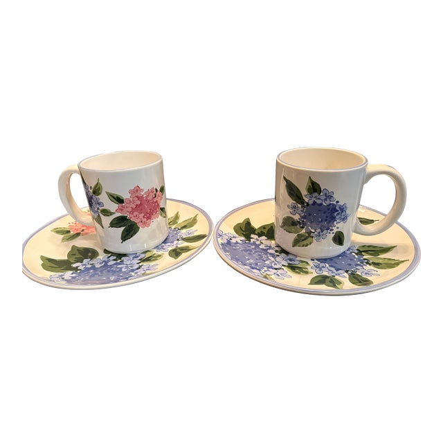 Tiffany & Co. Plate and Mug Set (Hydrangea 2007) For Sale