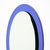 Glass Italian Vintage Blue Glass Mirror For Sale - Image 7 of 9