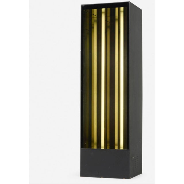 Stanley Landsman Infinity Mirror 1970 Painted matte black wood and mirrored glass Dimensions: 84¼ h × 25 w × 24 d in...