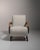 20th Century Czech Republic Warm Ivory Boucle Curved-Arm Lounge Chair For Sale In Greensboro - Image 6 of 11