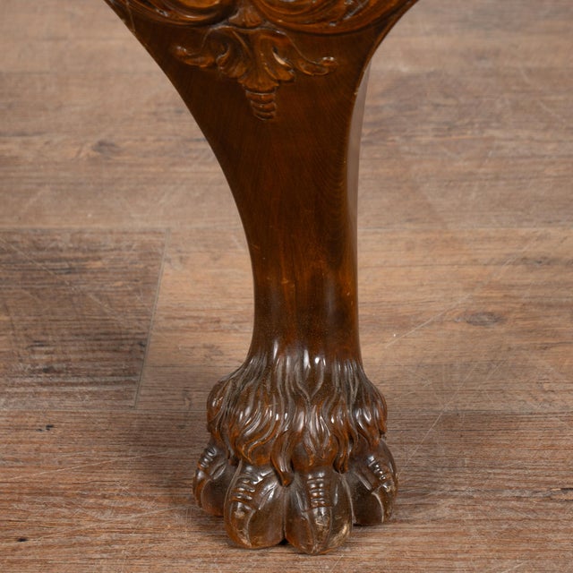 19th Century Rococo Walnut Six Drawer Desk From Denmark For Sale - Image 15 of 17