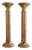 Baroque Marble and Brass Columns, Set of 2 For Sale