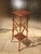 Chinoiserie Vintage Chinese Asian Bamboo Side Table Plant Stand Red Chinoiserie Top For Sale - Image 3 of 15