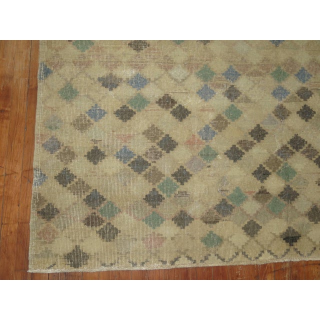 Green 1940s Turkish Deco Rug - 2'5" x 9'8" For Sale - Image 8 of 18