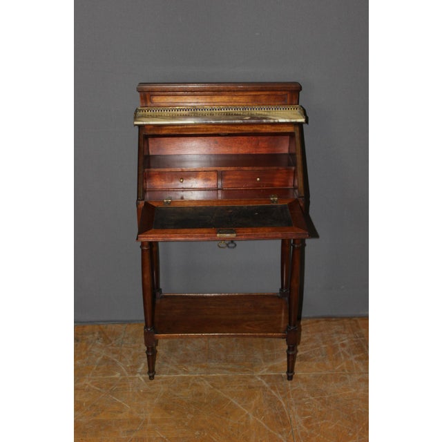 Directoire Style Desk in Mahogany, 1950s For Sale - Image 4 of 12