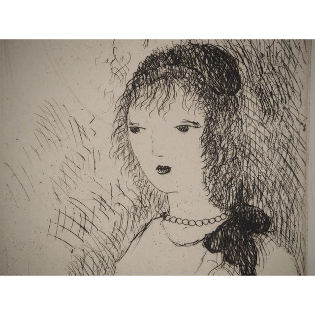 Marie Laurencin, Young Girl with a Ribbon, Original Engraving For Sale - Image 4 of 6