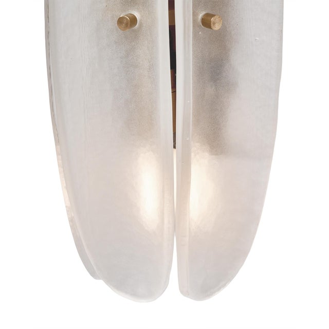 Paneled White Murano Glass Sconces For Sale - Image 9 of 9