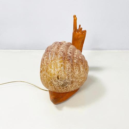 1960s Mid-Century Modern Italian Table Lamp Snail Marzio Cecchi Dimensione Fuoco, 1960s For Sale - Image 5 of 17