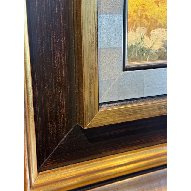 Textile Late 20th Century Jose Barbera Original Cultural Landscape Oil on Canvas Painting For Sale - Image 7 of 14