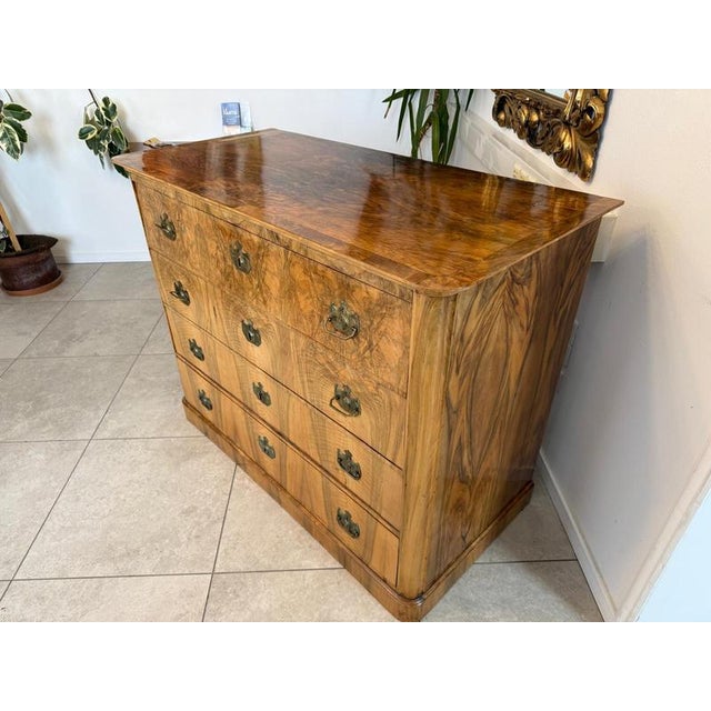 Biedermeier Writing Desk in Veneer For Sale - Image 9 of 18