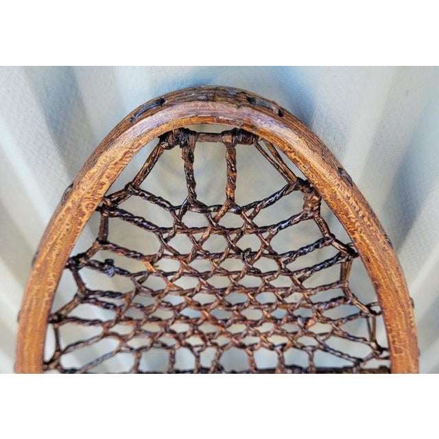 1930s 1930s Pair of Wood and Leather Snow Shoes For Sale - Image 5 of 8
