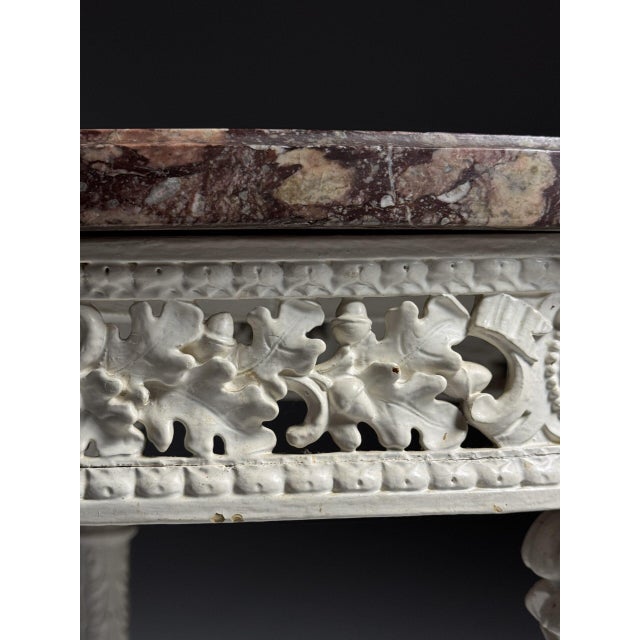 Gueridon Coffee Table with Red Marble Top, 19th Century For Sale - Image 12 of 18