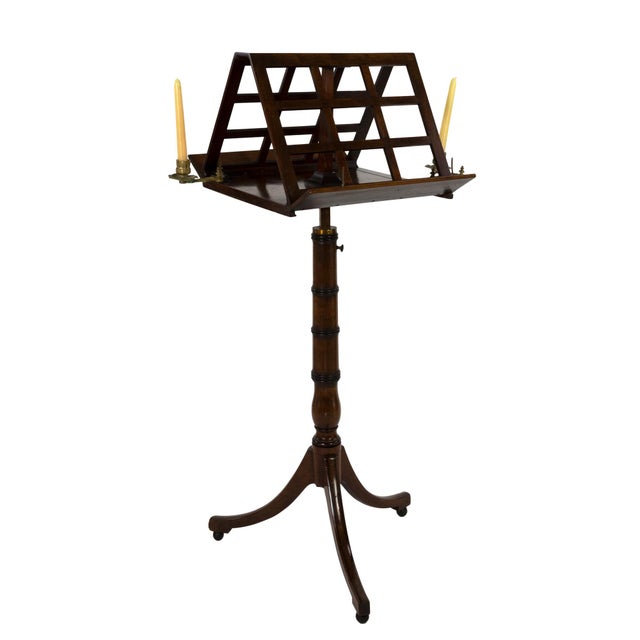 Early 19th Century English Regency Walnut Duet Stand For Sale - Image 13 of 13