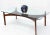 Mid-Century Modern Sculptural Low Profile Teak Base Glass Top Danish Midcentury Coffee Table For Sale - Image 3 of 13