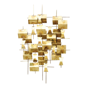 Folded Brass Wall Sculptures by Dwell Studio for Global Views – Solid Brass (2 Available)
