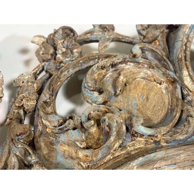Pair of Monumental Italian Baroque Giltwood Mirrors-18th Century For Sale In Los Angeles - Image 6 of 16