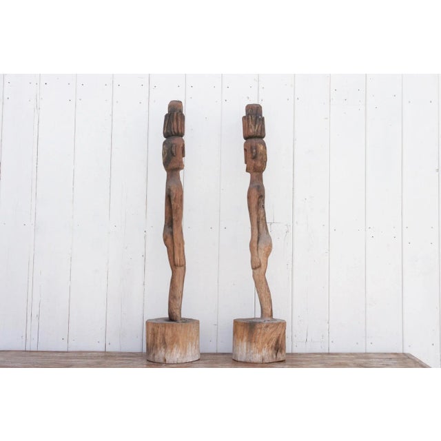Set of Two, Antique Borneo Ancestral Figures For Sale - Image 4 of 7