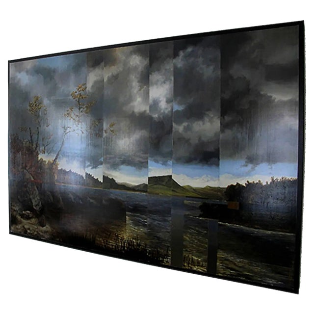 Lake St George Kensett, Landscape, Oil on Metal, 2015 For Sale