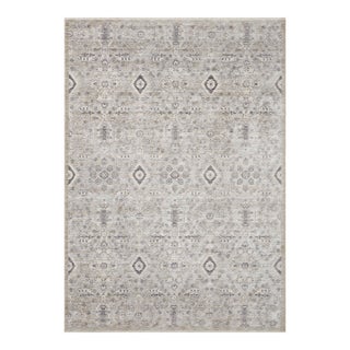 Amber Lewis x Loloi Zuma Silver / Sky 9'-6" x 13'-1" Area Rug For Sale
