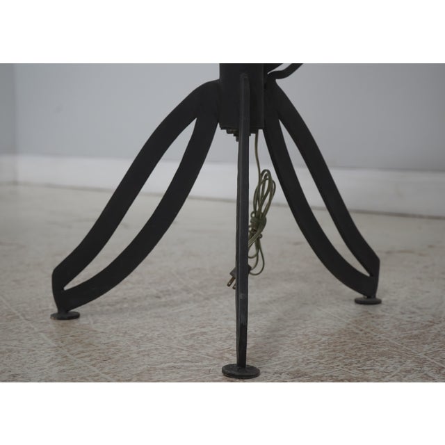 Metal Pair Industrial Studio Crafted Iron Floor Lamps For Sale - Image 7 of 15