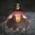 Vintage Glass and Brass Pendant Light from Holophane For Sale - Image 4 of 7