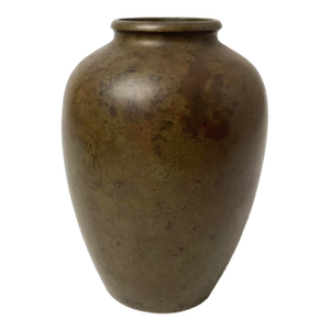 Antique Art Deco Japanese Bronze Patinated Vase