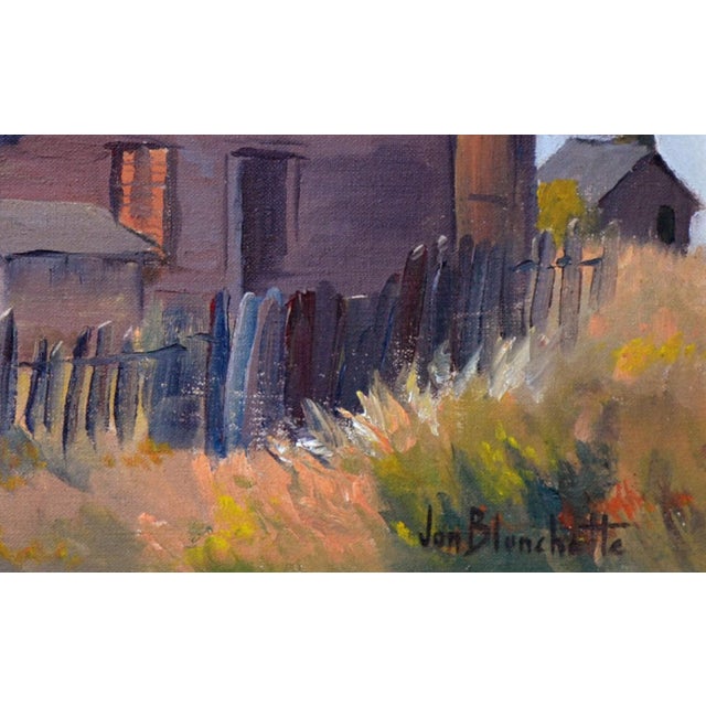 American Mendocino Homestead, Vintage 1970's Northern California Landscape by Jon Blanchette For Sale - Image 3 of 4