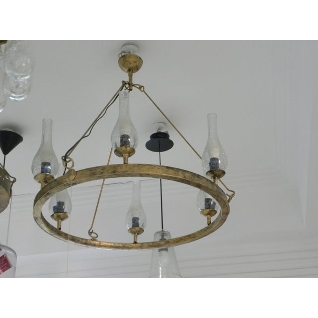 Wagon Wheel Chandelier Farmhouse Lighting Rustic Ceiling Lamp | Chairish