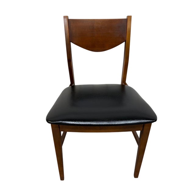 Mid-Century Modern Walnut Dining Chairs - Set of 4 For Sale - Image 4 of 6