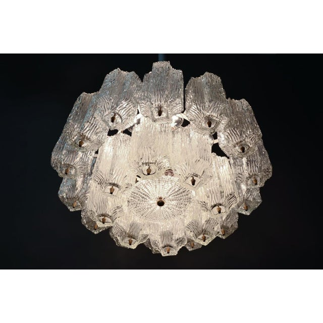 Ice Glass Kalmar Chandelier, circa 1950s Original condition. I have official proof of authenticity such as vintage...