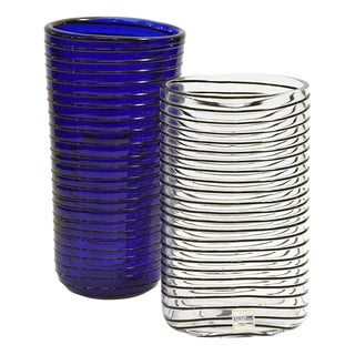 Salviati Murano Boston Vases, 1960s, Set of 2 For Sale